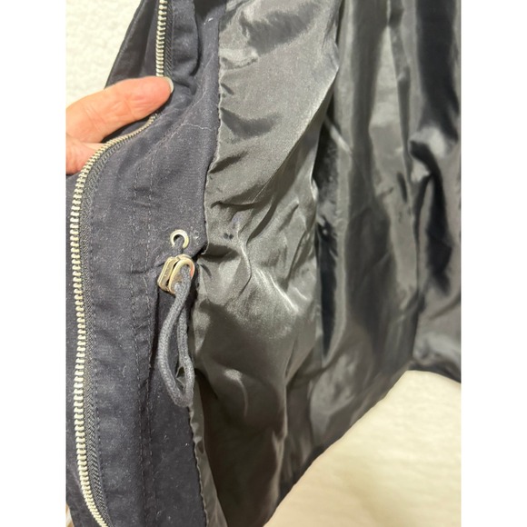 Tommy Hilfiger Womens Black Utility Field Jacket Full Zip Drawstring Small S - Picture 7 of 11